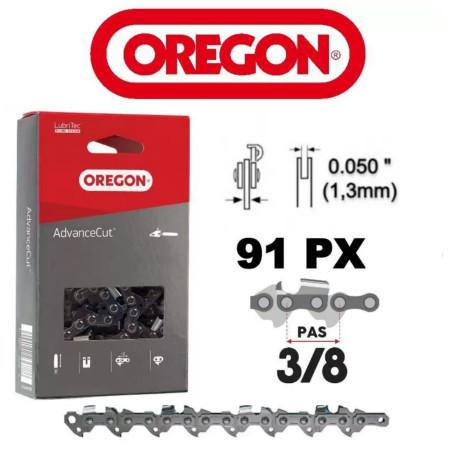 91PX040E-Chaine tronçonneuse Oregon 91px 3/8 - 1.3mm - 0,50 de 40 entraîneurs