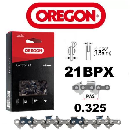 21BPX076E-76E-Chaine tronçonneuse Oregon 21BPX 0.325 - 1.5mm - 0,58 de 76 entraîneurs