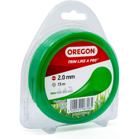 69-356-GR-2mm - 15m Fil rond nylon vert Oregon