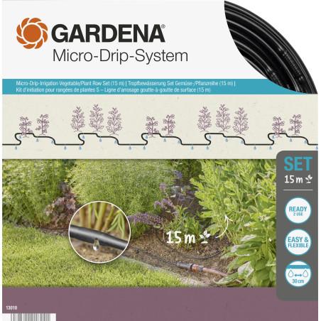 13010-20-Kit d'initiation pour rangées de plantes S 15 m Gardena