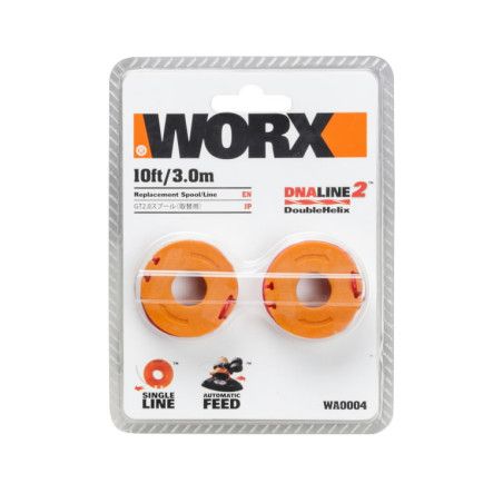 WA0004.1-Lot de 2 bobines pour coupe bordure WG163E Worx