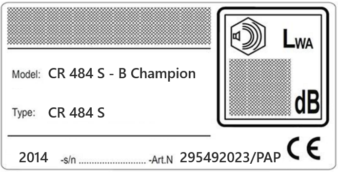Tondeuse CR 484 S B Champion